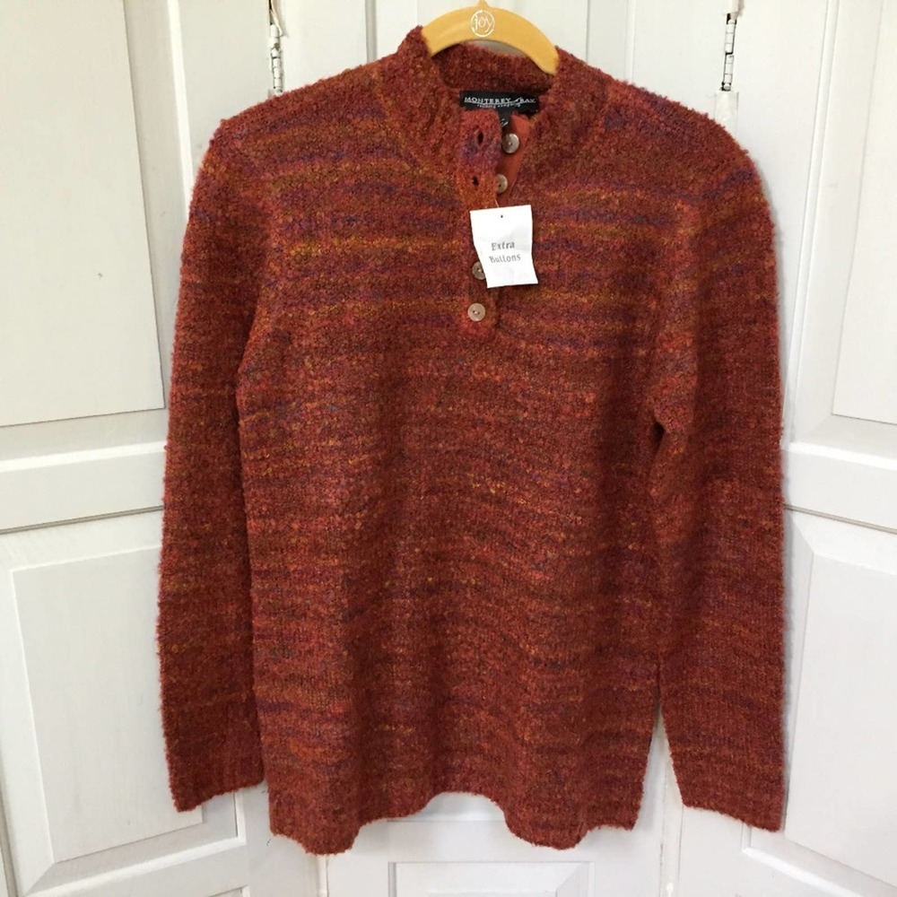 Monterey Bay Rust Marled Sweater